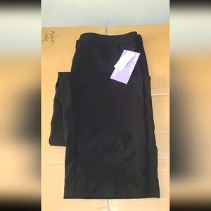 Laura Scott Black Pull-On Tummy Control Pants Size 16P Women